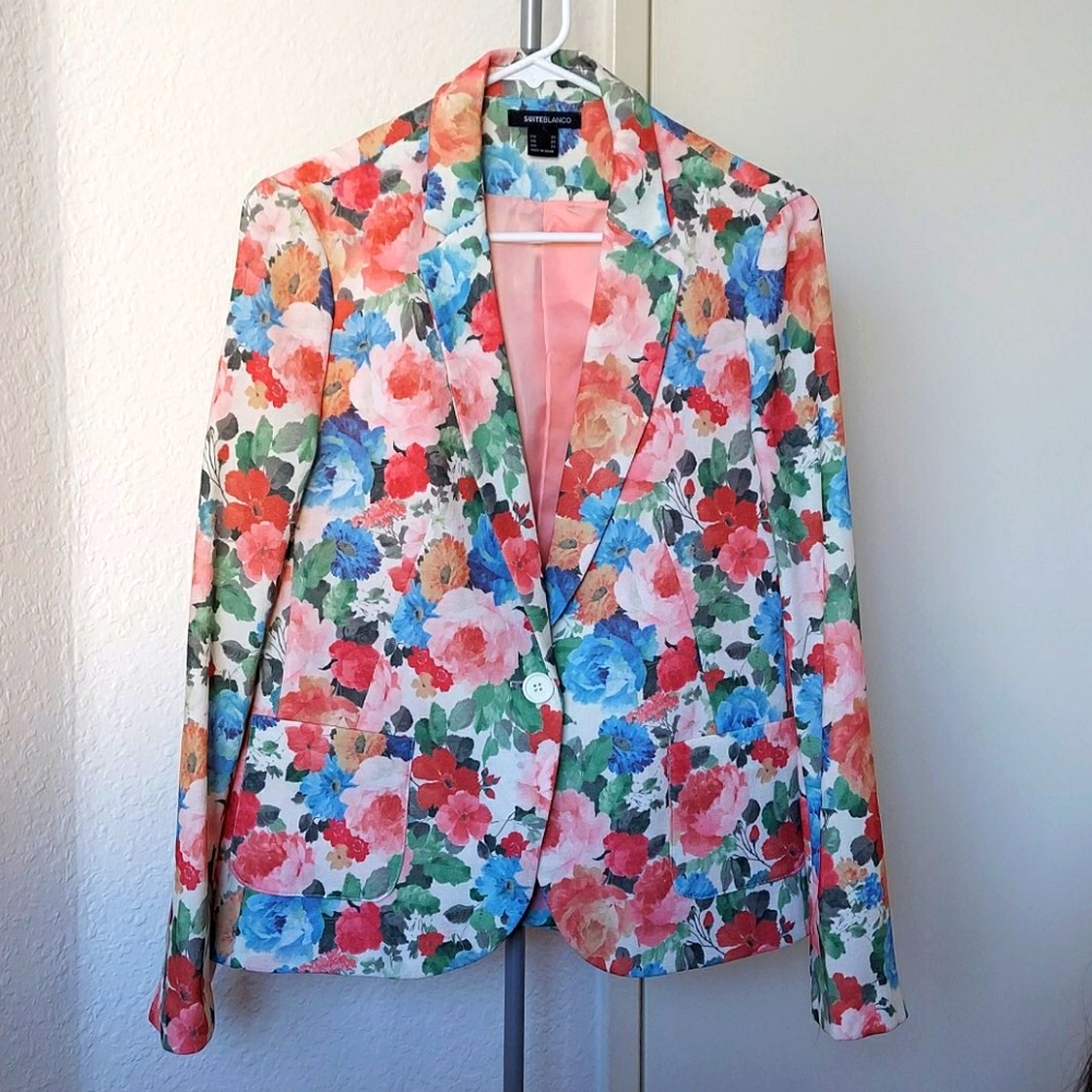 Floral blazer